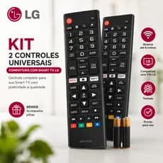 Controle Remoto LG Smart TV Compatível LCD LED HDTV UHD Netflix Amazon Universal Substitui Original