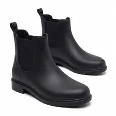 Bota Galocha Feminina Limpeza Chelsea Emborrachada Antiderrapante Trabalho Chuva PVC