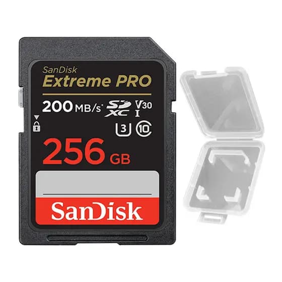 Cartão de Memória Sandisk 256gb Extreme Pro Cartão Sd 200Mbs