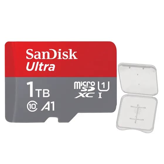 Cartão de Memória Micro Sd Sandisk 1Tb  Ultra 150Mbs +Case