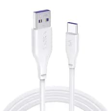 Cabo Carregamento Dados 1Hora Usb 2.0 A/C 5A 1M Branco