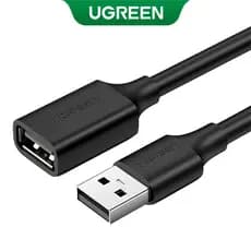 UGREEN Cabo Extensor Usb Tipo A Macho/Fêmea 5Metros Preto