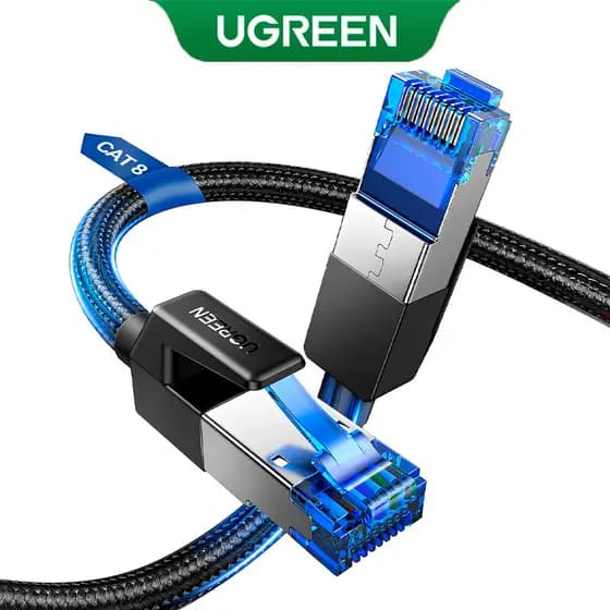 UGREEN Cabo Lan Rj45 Cat8 F/FTP Macho 5 Metros Preto