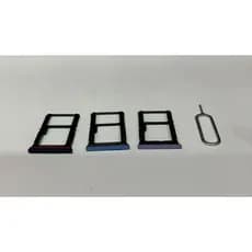 Gaveta Bandeja Slot Chip  + Chavinha Para Moto G55 Roxo Azul Preto