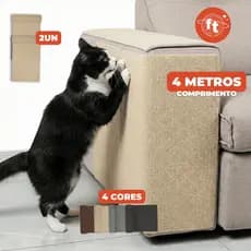 Kit 2un Tapete Arranhador para gatos Autoadesivo Ajustável - Carpete Protetor de Sofá  Almofada de Arranhão 40cm x 200cm