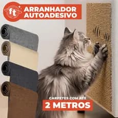 Arranhador Adesivo para gatos Tapete Ajustável Carpete Adesivo Protetor para Sofá Móveis e Cama Box