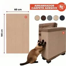 Arranhador Autoadesivo para Gatos com Instalação Fácil Protetor de Sofá e Cama Box 60x100cm