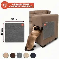 Arranhador Autoadesivo para Gatos com Instalação Fácil Protetor de Sofá e Cama Box 30x30cm