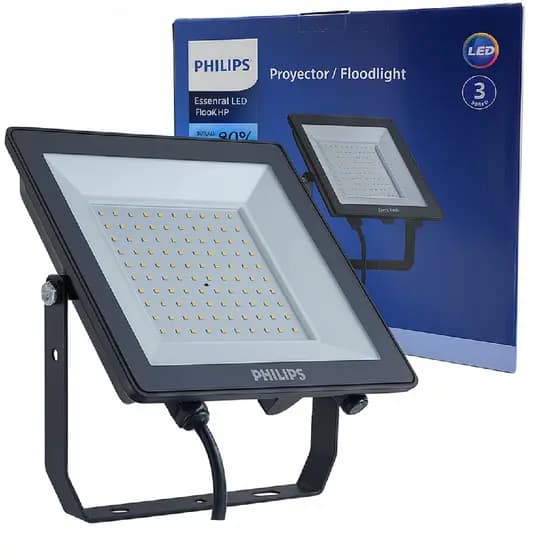 Refletor Projetor Led Philips 100w Branco Frio 6500K IP65