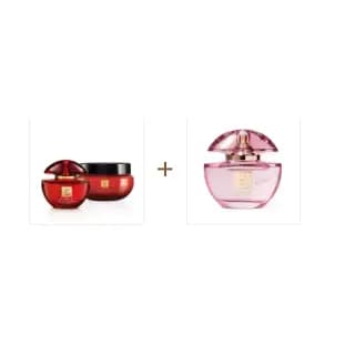 Combo Eudora Rouge: Eau de Parfum 75ml + Creme Hidratante Desodorante Corporal 250g + Eudora Rosé Eau de Parfum 75ml