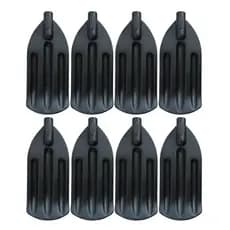 Kit 8 Pás de Remo Universal Preto para embarcações Bote Barco Canoa Pesca