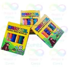 KIT COM 40 CAIXAS DE MASSINHA PARA MODELAR 65G C/ 6 CORES