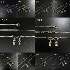 A&L - Colar Com Pingente De Zircônia Em Carta De Amor Romântica, Dourado E Prateado, Unissex