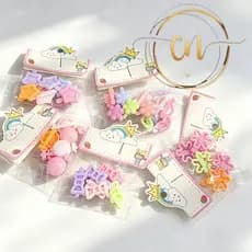A&L - Acessórios Cabelo Kit 120 Presilhas Laço Estrela Flor Modelos Sortidos