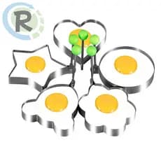 Moldes P/ Ovo Frito Panqueca Forma Omeleteira Aço Inox 1 Pcs