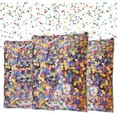 Kit com 5 pacotes de Confetes Carnaval Papel Decoração