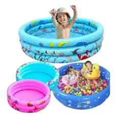 Piscina Infantil Inflável Redonda 3 anéis criança bebe