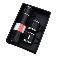 Kit Garrafa com 2 Xícaras - Térmica - Aço Inox Top