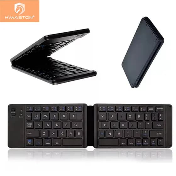 H'maston JP106 Mini teclado Sem Fio Bluetooth Universal Dobrável Portátil