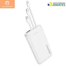 H'maston H966 Carregador Portátil Hmaston 10.000mah C/ 3 Cabos + Saida Usb