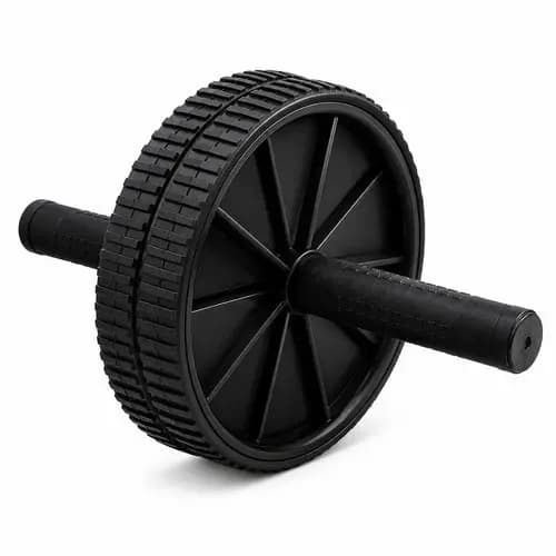 Roda Abdominal Fitness Dupla Com Pegador Antiderrapante Treino Core Exercicio