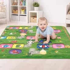 Tapete Infantil Educativo Dobrável 120x90cm – Tatame Térmico para Bebê