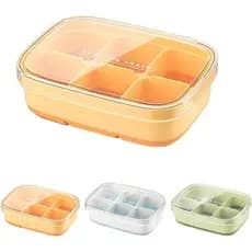 kit Forma de Silicone com Tampa - Para Gelo, PAPINHA, Frutas e Molhos