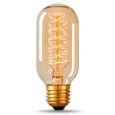 Lampada Retro Vintage T45 40w Filamento De Carbono E27