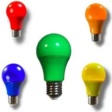 Lâmpada Bulbo Led Decorativa A60 7w Colorida