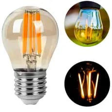 Lâmpada Filamento De Led Bulbo G45 Vintage Retro E27