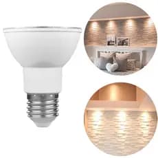 Kit 3 Peças Par20 Lampada Led E27 6.5w Bivolt Ip20 Branco Quente e Branco Frio