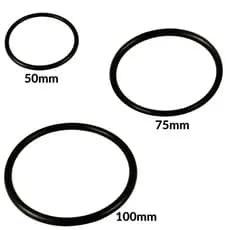 Anel de Borracha para Vedação de Tubo Esgoto PVC - 100mm, 75mm ou 50mm