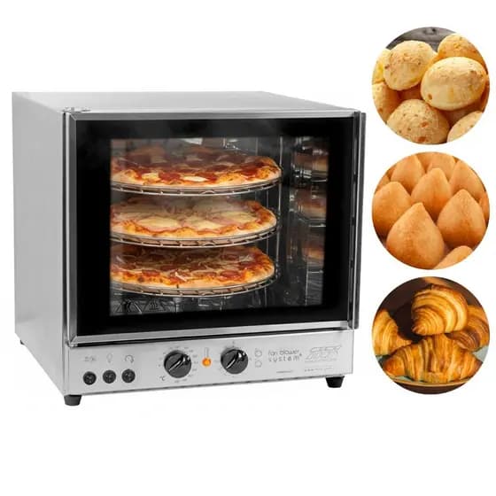Forno Turbo Giratório 3 Bandejas Forno Elétrico FGE3 Titã