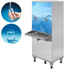 Bebedouro De Água 50 Litros 2 Torneiras Gelada e Natural Resfriador Industrial Frisbel