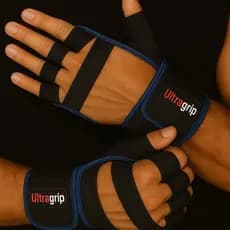 1 Par de Luvas de Aptidão com Meia-dedos e Cinta Respirável para Exercício e Levantamento de Peso