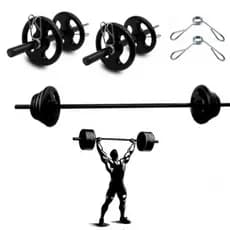 Kit Completo Body Pump + Barra De Mão E 20kg De Anilhas Pintada a sua escolha
