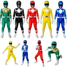 Fantasia Power Rangers Solado Antiderrapante Mascara 2025 Adulto Infantil