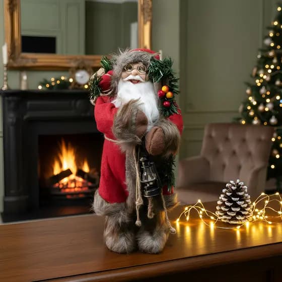 Papai Noel 30cm Boneco Premium Qualidade Decoração Enfeite