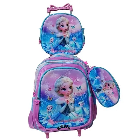 mochila Escolar Juvenil com rodinha