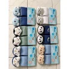 Kit Meias Infantis 3D Antiderrapantes – Super Fofinhas e Quentinhas