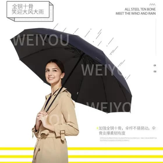 Oversized guarda-chuva reforçado preto unissex sobrinho com proteção coloridos  bloqueia os raios UV