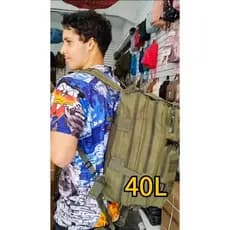 Mochila militar tática, 30L, 40L, 50L, reforçada e acompanha bandeira!
