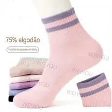Kit  Meias Grossa soquete  75% algodão