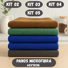 Pano de Chão Microfibra Mágico para Limpeza Geral Grande Super Absorvente 60x70cm Cores Variadas