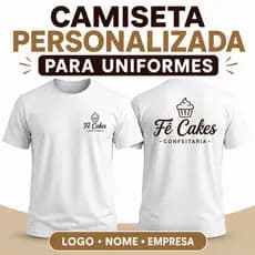 Camiseta Personalizada Branca Unissex - Foto, Logo, Nome, Frases