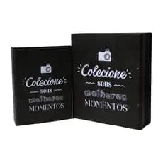 Álbum com estojo magnético de fotos 10x15 para 500 fotos - Viagens & Memórias