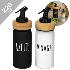 Galheteiro 220ml 2 Peças Azeite Vinagre Doha Estilo Moderno