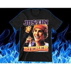 Camiseta T-Shirt Unissex Justin Bieber Copacabana Turne 90´Vintage