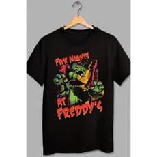 Camiseta Basica Algodão Unissex Five Nights at Freddy´s  Exclusivo Limitada Tendencia