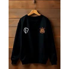 Blusa Moletom Careca Gola Redonda Corinthians Unissex Blusa De Frio Abrigo Timão Yuri Alberto